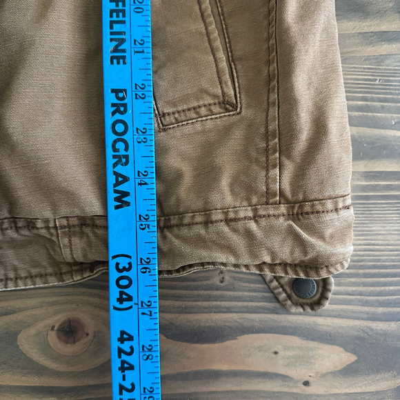 Men's Levi Strauss & Co. Tan Cotton Jacket Size L – Corduroy Collar Quilte - Picture 10 of 12